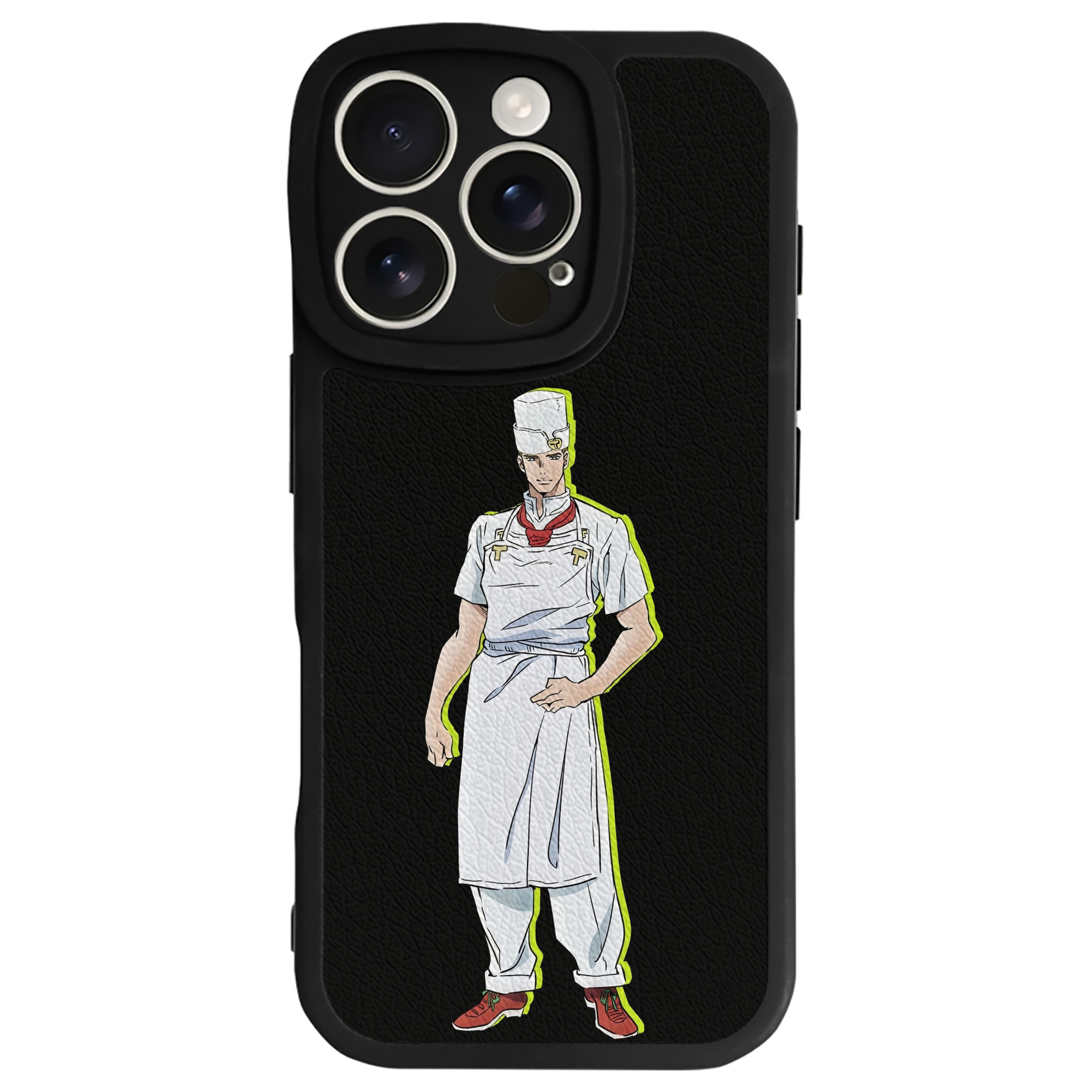 （画像用） ジョジョの奇妙な冒険 Tonio Trussardi JoJo's Bizarre Adventure トニオ?トラッサルディ 【iPhone 16シリーズ対応】シリコンスマホケース（レザー調） 材質：シリコン